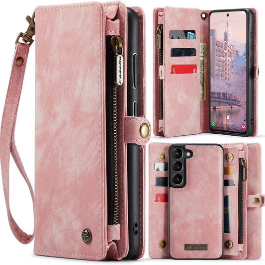 For Samsung Galaxy S23+ 5G CaseMe 008 Detachable Multifunctional Leather Phone Case(Pink) - Galaxy S23+ 5G Cases by CaseMe | Online Shopping UK | buy2fix