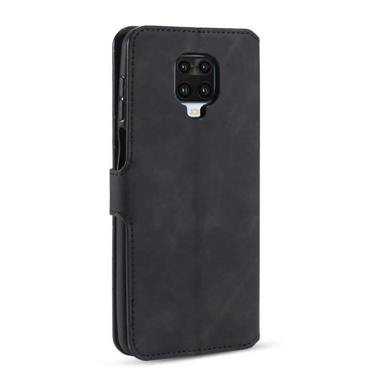 For Xiaomi Redmi Note 9S DG.MING Retro Oil Side Horizontal Flip Case with Holder & Card Slots & Wallet(Black) - Xiaomi Cases by DG.MING | Online Shopping UK | buy2fix