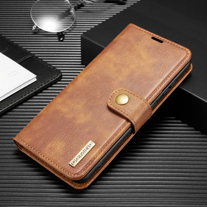 For Galaxy S20+ DG.MING Crazy Horse Texture Flip Detachable Magnetic Leather Case with Holder & Card Slots & Wallet(Brown) - Galaxy Phone Cases by DG.MING | Online Shopping UK | buy2fix