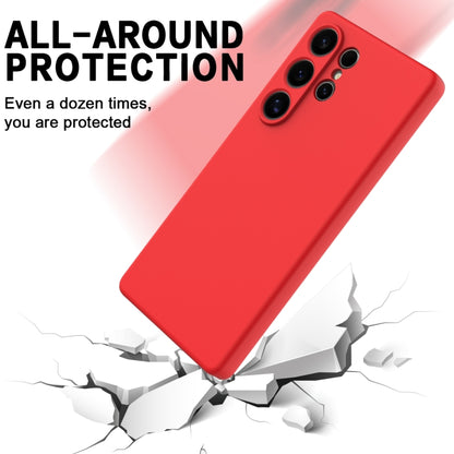 For Samsung Galaxy S25 Ultra Color Liquid Silicone Phone Case(Red) - Galaxy S25 Ultra 5G Cases by buy2fix | Online Shopping UK | buy2fix