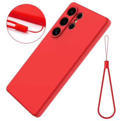 For Samsung Galaxy S25 Ultra Color Liquid Silicone Phone Case(Red) - Galaxy S25 Ultra 5G Cases by buy2fix | Online Shopping UK | buy2fix