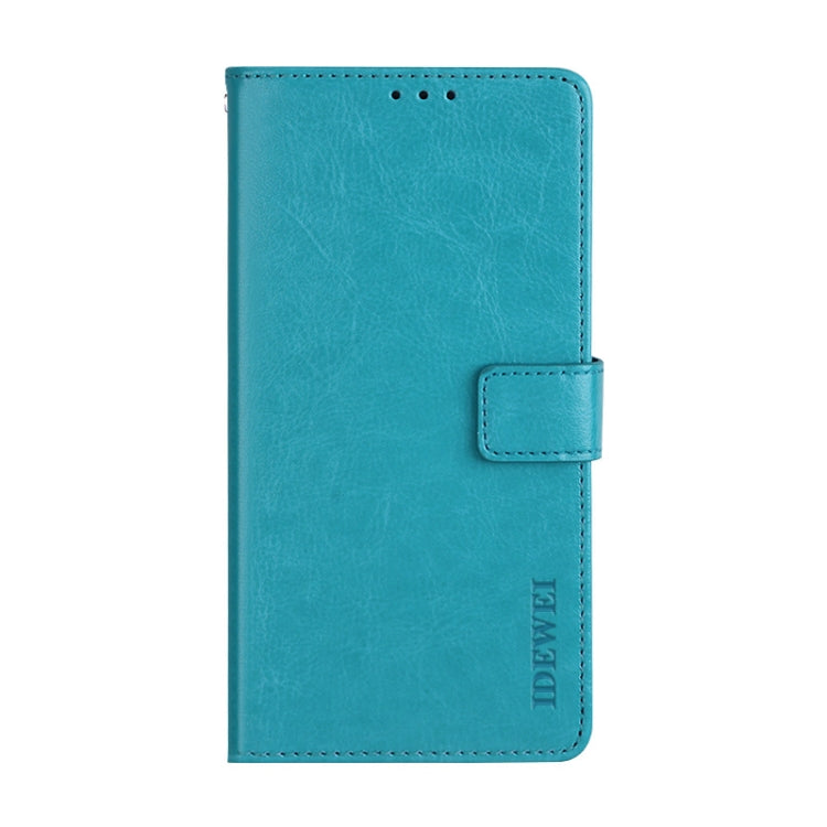For Doogee X55 idewei  Crazy Horse Texture Horizontal Flip Leather Case with Holder & Card Slots & Wallet(Sky Blue) - More Brand by idewei | Online Shopping UK | buy2fix