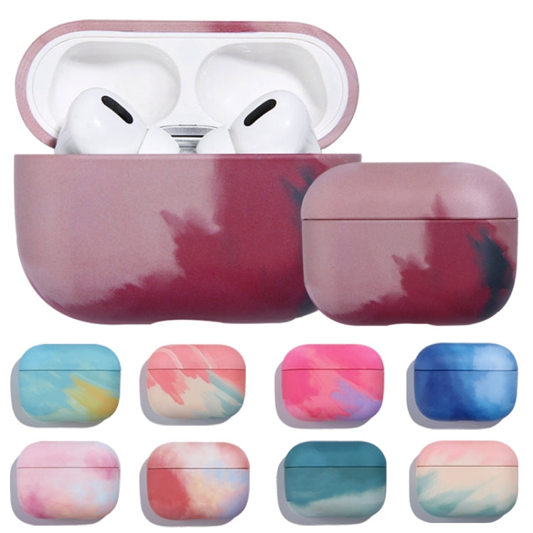 For AirPods 3 Ink Painting Water Sticker PC Earphone Case(Ink Yellow) - For AirPods 3 by buy2fix | Online Shopping UK | buy2fix