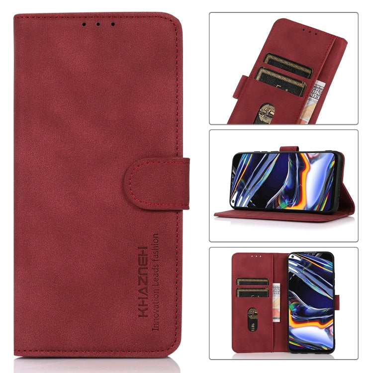 For OnePlus 11 5G KHAZNEH Matte Texture Leather Phone Case(Red) - OnePlus Cases by buy2fix | Online Shopping UK | buy2fix