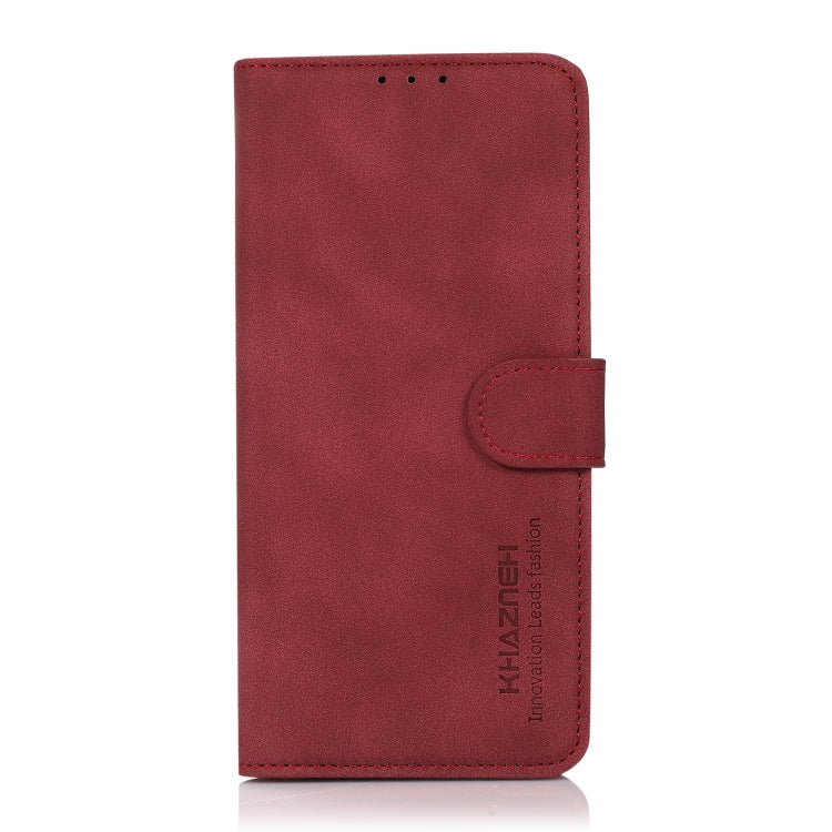 For OnePlus 11 5G KHAZNEH Matte Texture Leather Phone Case(Red) - OnePlus Cases by buy2fix | Online Shopping UK | buy2fix