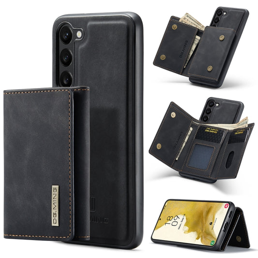 For Samsung Galaxy S23 5G DG.MING M1 Series 3-Fold Multi Card Wallet  Phone Case(Black) - Galaxy S23 5G Cases by DG.MING | Online Shopping UK | buy2fix