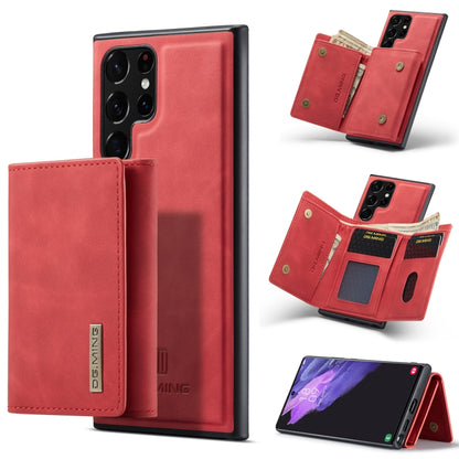 For Samsung Galaxy S23 Ultra 5G DG.MING M1 Series 3-Fold Multi Card Wallet  Phone Case(Red) - Galaxy S23 Ultra 5G Cases by DG.MING | Online Shopping UK | buy2fix