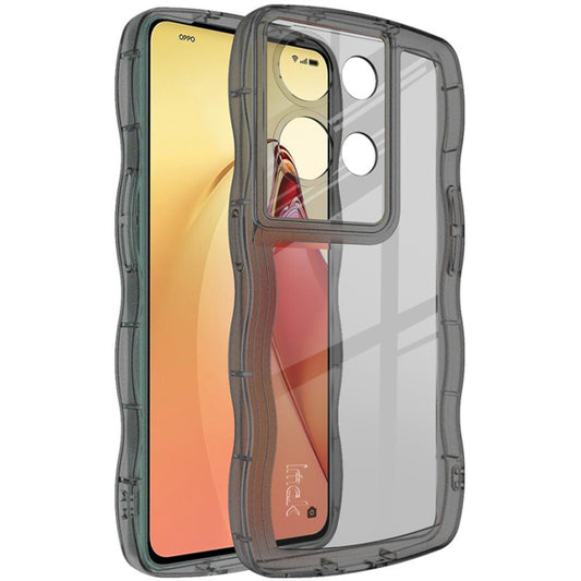 For OPPO Reno8 Pro 5G Global/Reno8 Pro+ 5G IMAK UX-8 Series TPU Phone Case(Transparent Black) - OPPO Cases by imak | Online Shopping UK | buy2fix