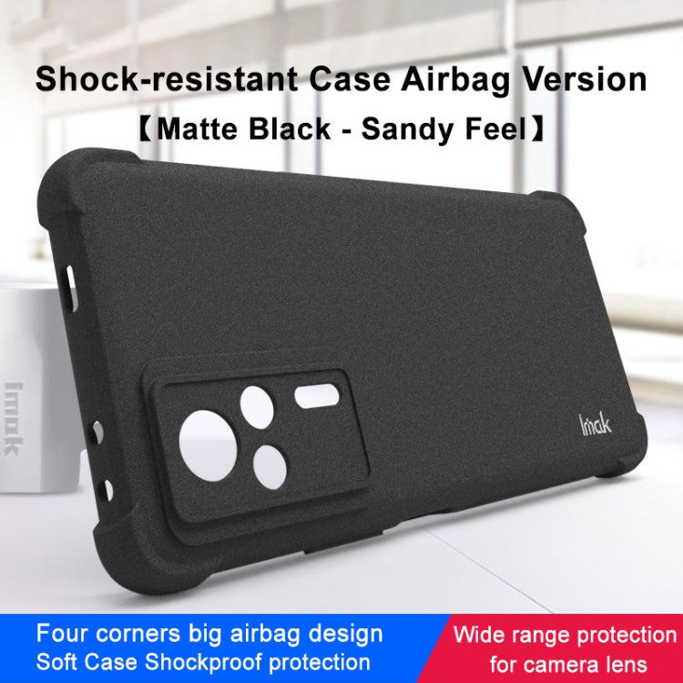 For Xiaomi Redmi K60E 5G imak Shockproof Airbag TPU Phone Case(Matte Black) - Xiaomi Cases by imak | Online Shopping UK | buy2fix