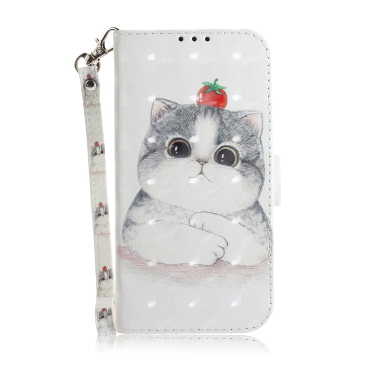 For OnePlus 11 3D Colored Horizontal Flip Leather Phone Case(Cute Cat) - OnePlus Cases by buy2fix | Online Shopping UK | buy2fix