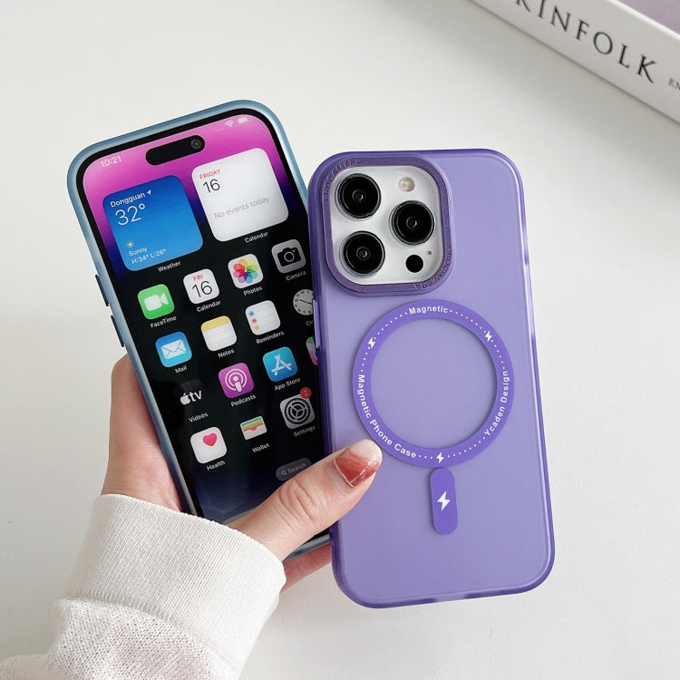 For iPhone 13 Pro Colorful Series TPU+PC Magsafe Magnetic Phone Case(Purple) - iPhone 13 Pro Cases by buy2fix | Online Shopping UK | buy2fix