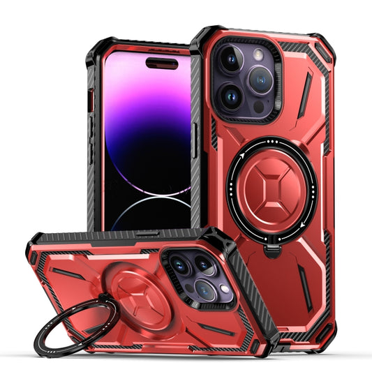 For iPhone 13 Pro Armor Series Holder Phone Case(Red) - iPhone 13 Pro Cases by buy2fix | Online Shopping UK | buy2fix