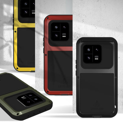 For Xiaomi 13 Pro LOVE MEI Metal Shockproof Life Waterproof Dustproof Phone Case(Red) - 13 Pro Cases by LOVE MEI | Online Shopping UK | buy2fix
