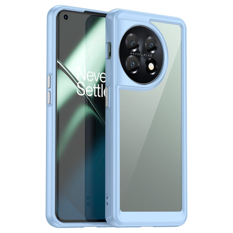 For OnePlus 11 5G Colorful Series Acrylic + TPU Phone Case(Blue) - OnePlus Cases by buy2fix | Online Shopping UK | buy2fix