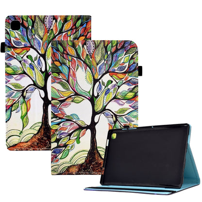 For Samsung Galaxy Tab S5e T720 Colored Drawing Stitching Elastic Band Leather Smart Tablet Case(Life Tree) - Tab S5E 10.5 T720 / T725 by buy2fix | Online Shopping UK | buy2fix