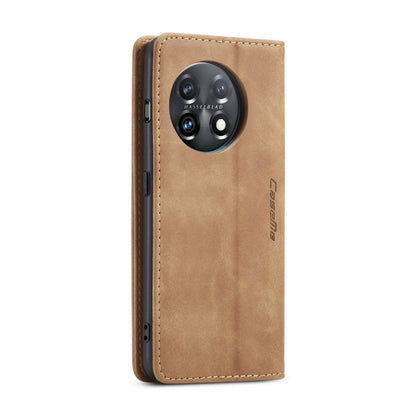 For OnePlus 11 CaseMe 013 Multifunctional Horizontal Flip Leather Phone Case(Brown) - OnePlus Cases by CaseMe | Online Shopping UK | buy2fix