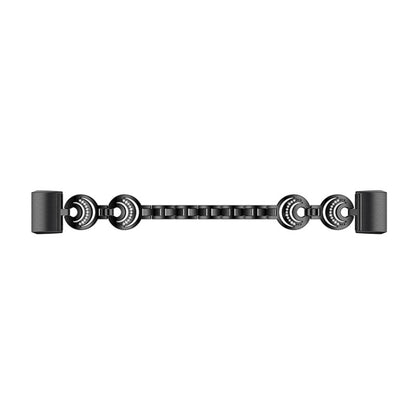 For Fitbit Charge 2 Sun Moon Star Diamond Metal Watch Band(Black) - Watch Bands by buy2fix | Online Shopping UK | buy2fix