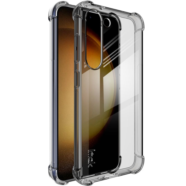 For Samsung Galaxy S23+ 5G imak Shockproof Airbag TPU Phone Case(Transparent Black) - Galaxy S23+ 5G Cases by imak | Online Shopping UK | buy2fix