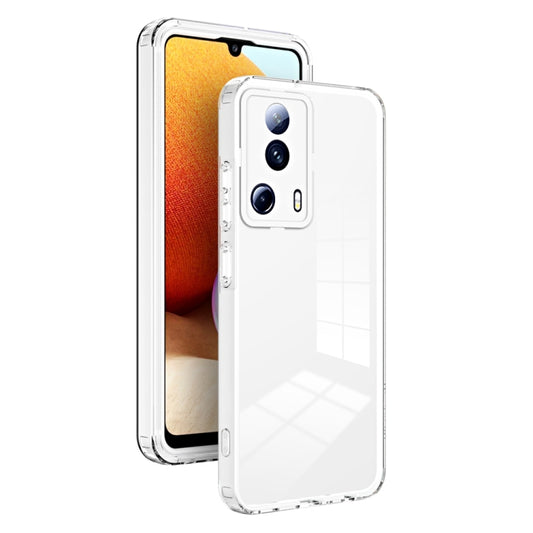 For Xiaomi 13 Lite 2023 / Civi 2 3 in 1 Clear TPU Color PC Frame Phone Case(White) - 13 Lite Cases by buy2fix | Online Shopping UK | buy2fix