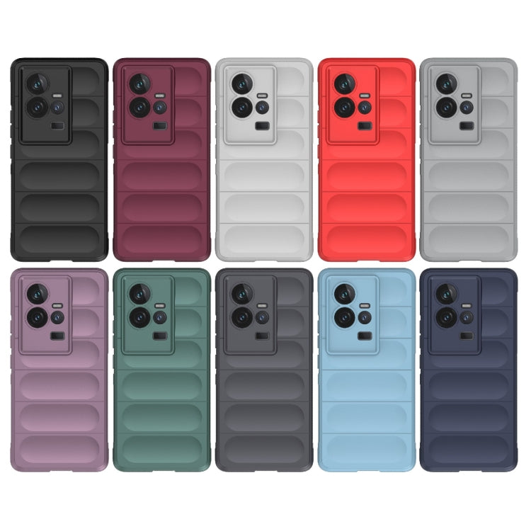For vivo iQOO 11 5G Magic Shield TPU + Flannel Phone Case(Purple) - vivo Cases by buy2fix | Online Shopping UK | buy2fix