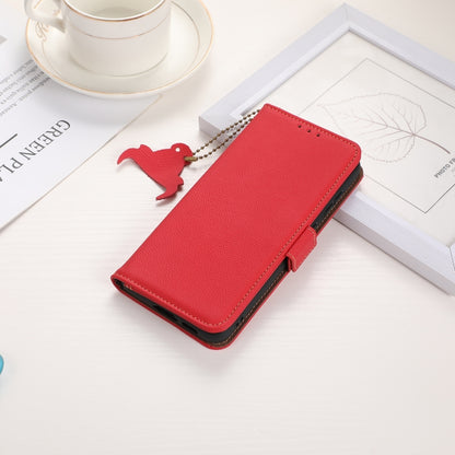 For Xiaomi Redmi K70 Side-Magnetic TJ Genuine Leather RFID Phone Case(Red) - K70 Cases by buy2fix | Online Shopping UK | buy2fix