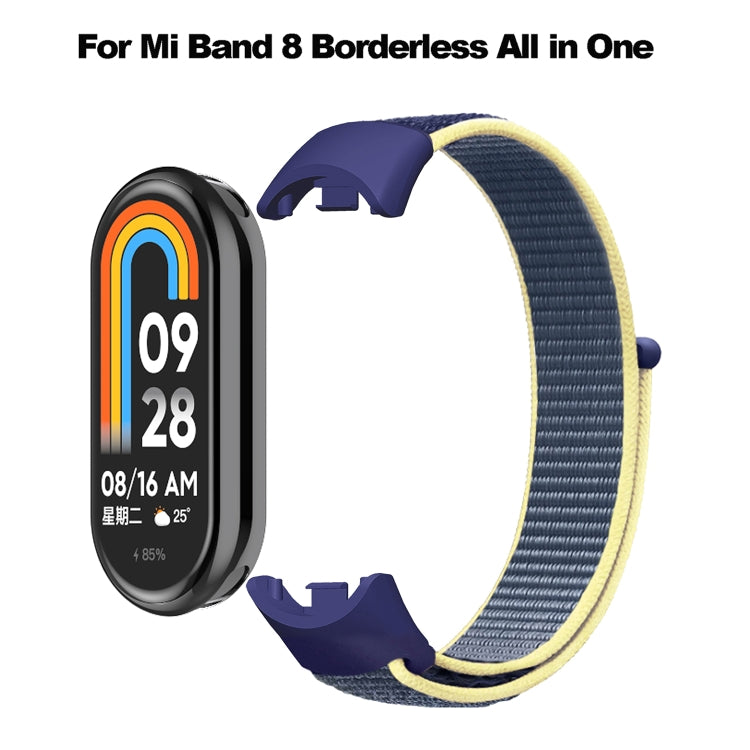 For Xiaomi Mi Band 8 Loop Nylon Watch Band(Grey) - Watch Bands by buy2fix | Online Shopping UK | buy2fix