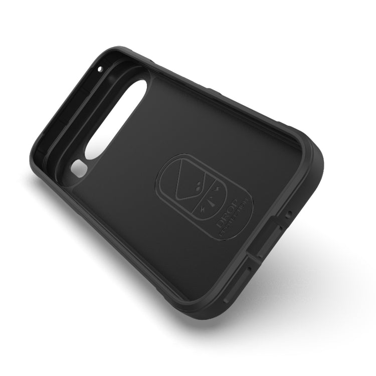 For Google Pixel 9 Pro 5G Magic Shield TPU + Flannel Phone Case(Purple) - Google Cases by buy2fix | Online Shopping UK | buy2fix