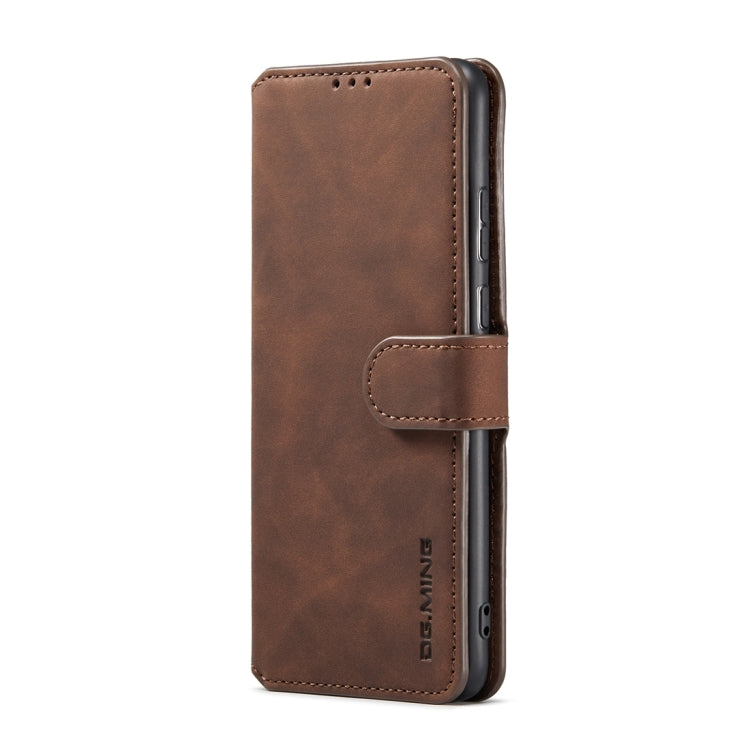 For Samsung Galaxy S23 5G DG.MING Retro Oil Edge Flip Leather Phone Case(Coffee) - Galaxy S23 5G Cases by DG.MING | Online Shopping UK | buy2fix