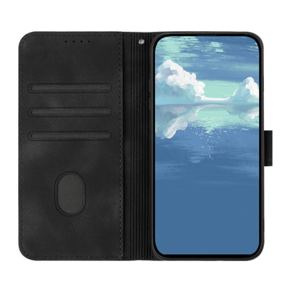 For Motorola Edge 5G 2024 Line Pattern Skin Feel Leather Phone Case(Black) - Motorola Cases by buy2fix | Online Shopping UK | buy2fix