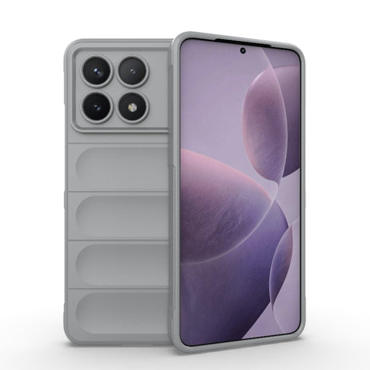 For Xiaomi Redmi K70 / K70 Pro 5G Magic Shield TPU + Flannel Phone Case(Grey) - K70 Pro Cases by buy2fix | Online Shopping UK | buy2fix