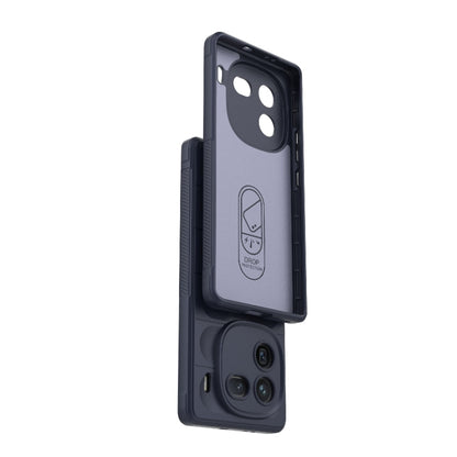 For vivo iQOO 12 Pro 5G Magic Shield TPU + Flannel Phone Case(Grey) - iQOO 12 Pro Cases by buy2fix | Online Shopping UK | buy2fix