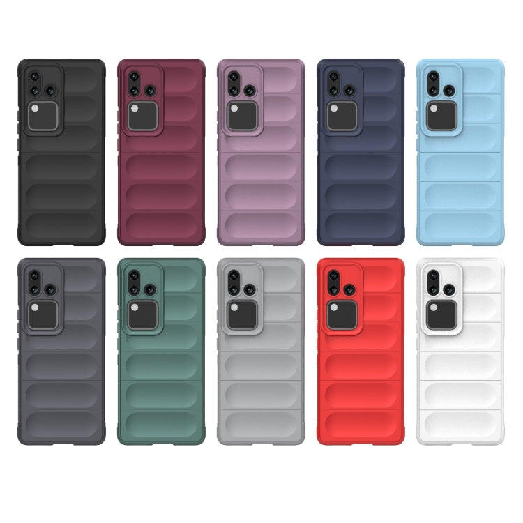 For vivo S18 5G Magic Shield TPU + Flannel Phone Case(Wine Red) - S18 Cases by buy2fix | Online Shopping UK | buy2fix