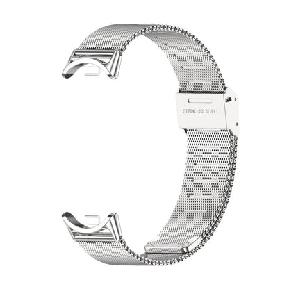 For Xiaomi Mi Band 8 / 9 / 9 NFC Mijobs Milan Buckle Metal Stainless Steel Watch Band(Silver) - Watch Bands by MIJOBS | Online Shopping UK | buy2fix