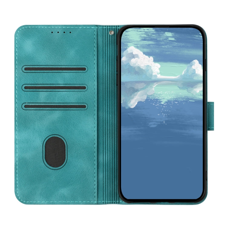 For Xiaomi 14 Pro Line Pattern Skin Feel Leather Phone Case(Light Blue) - 14 Pro Cases by buy2fix | Online Shopping UK | buy2fix