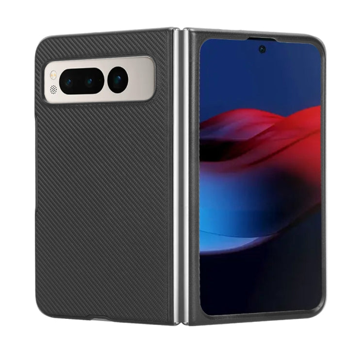 For Google Pixel Fold PU Leather PC Phone Case(Black) - Google Cases by buy2fix | Online Shopping UK | buy2fix