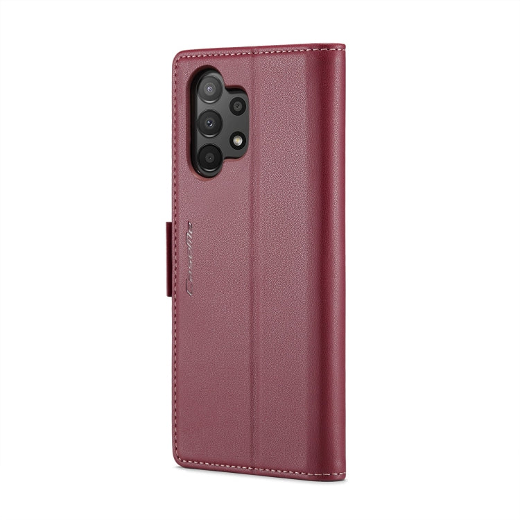 For Samsung Galaxy A13 4G/5G/A04s/A04/M13 5G CaseMe 023 Butterfly Buckle Litchi Texture RFID Anti-theft Leather Phone Case(Wine Red) - Galaxy Phone Cases by CaseMe | Online Shopping UK | buy2fix