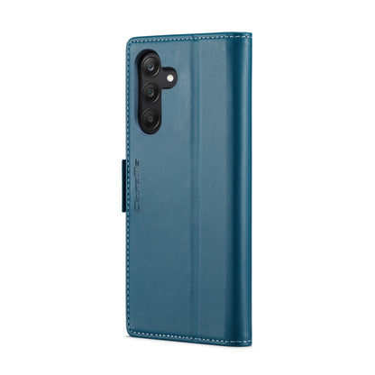 For Samsung Galaxy A25 5G CaseMe 023 Butterfly Buckle Litchi Texture RFID Anti-theft Leather Phone Case(Blue) - Galaxy Phone Cases by CaseMe | Online Shopping UK | buy2fix