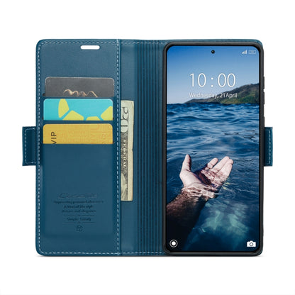 For Xiaomi 14 Pro CaseMe 023 Butterfly Buckle Litchi Texture RFID Anti-theft Leather Phone Case(Blue) - 14 Pro Cases by CaseMe | Online Shopping UK | buy2fix