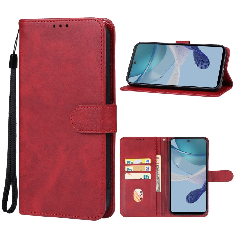 For Motorola Moto G53y Leather Phone Case(Red) - Motorola Cases by buy2fix | Online Shopping UK | buy2fix