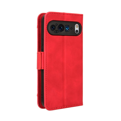 For Google Pixel 9 Skin Feel Calf Texture Card Slots Leather Phone Case(Red) - Google Cases by buy2fix | Online Shopping UK | buy2fix