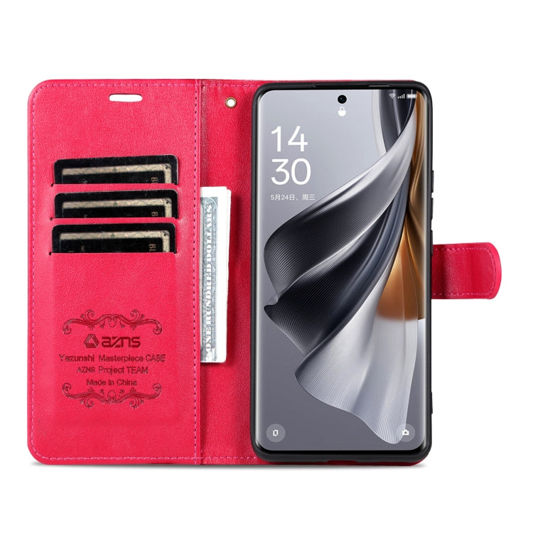 For vivo X200 Pro AZNS Sheepskin Texture Flip Leather Phone Case(Red) - X200 Pro Cases by AZNS | Online Shopping UK | buy2fix