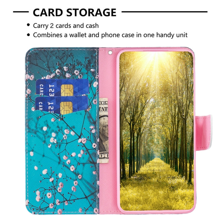 For Xiaomi Redmi K70 / K70 Pro Colored Drawing Pattern Leather Phone Case(Plum Blossom) - K70 Pro Cases by buy2fix | Online Shopping UK | buy2fix