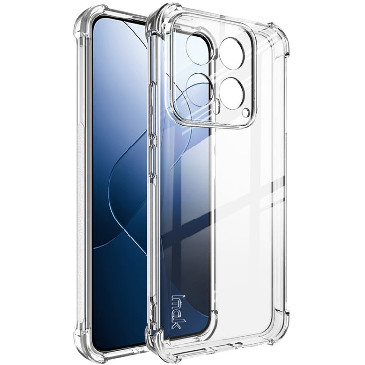For Xiaomi 14 5G imak Shockproof Airbag TPU Phone Case(Transparent) - 14 Cases by imak | Online Shopping UK | buy2fix