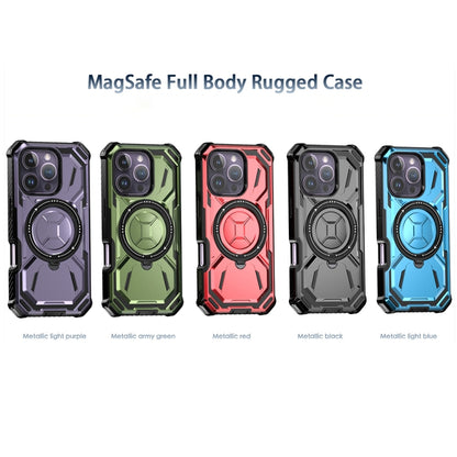 For iPhone 16 Pro Max Armor Series Holder Phone Case(Black) - iPhone 16 Pro Max Cases by buy2fix | Online Shopping UK | buy2fix