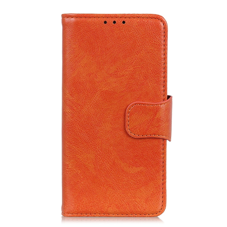 For iPhone 16 Pro Nappa Texture Leather Case(Orange) - iPhone 16 Pro Cases by buy2fix | Online Shopping UK | buy2fix