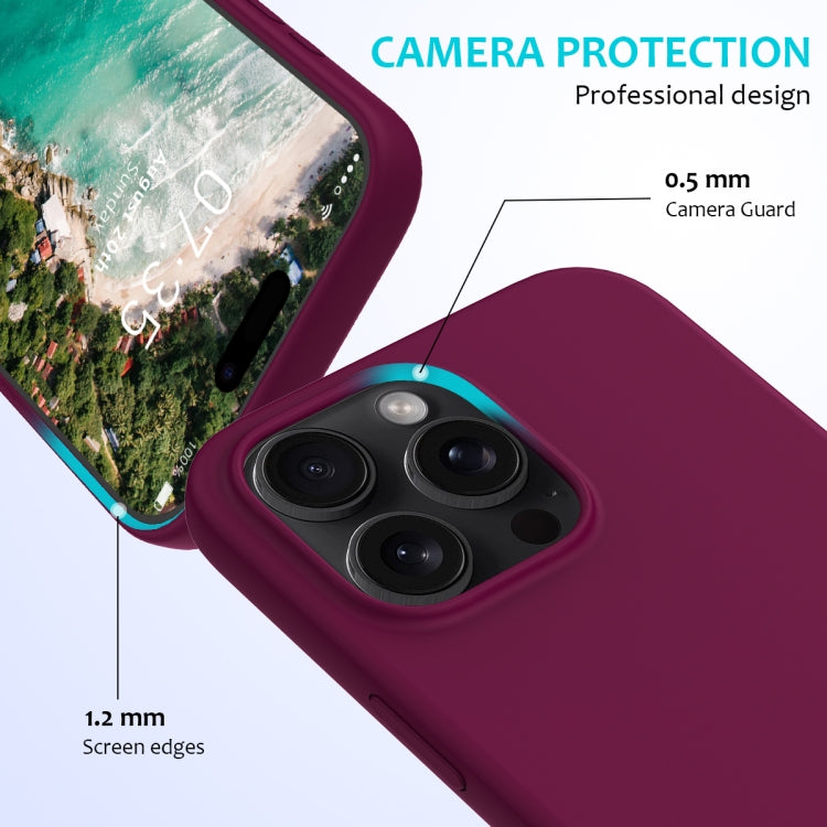 For iPhone 16 Pro Solid Color Silicone Phone Case(Violet) - More iPhone Cases by buy2fix | Online Shopping UK | buy2fix