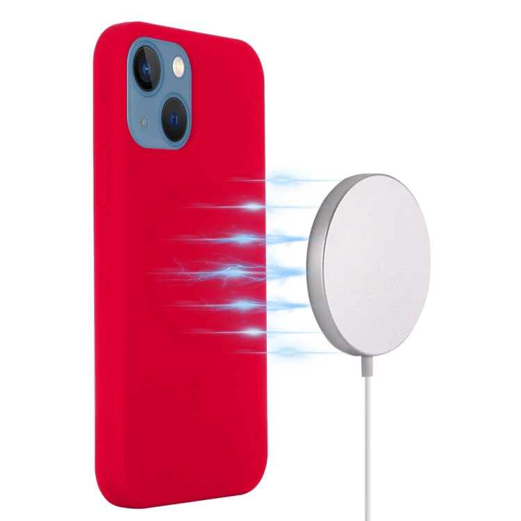 For iPhone 15 Shockproof Silicone Magsafe Phone Case(Red) - iPhone 15 Cases by buy2fix | Online Shopping UK | buy2fix