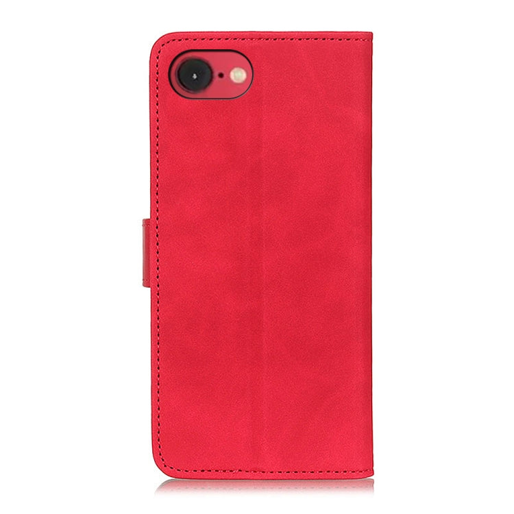 For iPhone 16e KHAZNEH Retro Texture Leather Phone Case(Red) - iPhone 16e Cases by buy2fix | Online Shopping UK | buy2fix