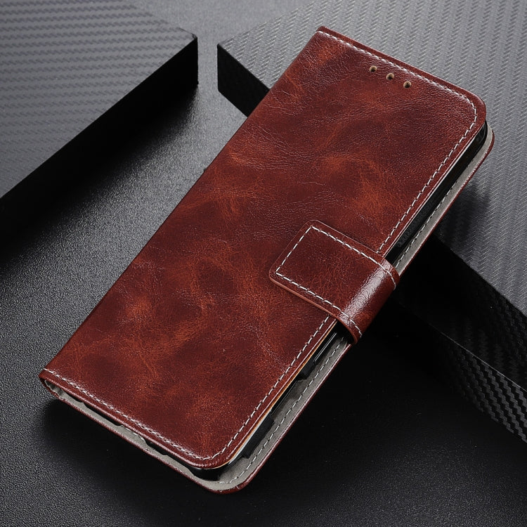 For iPhone 16 Pro Retro Crazy Horse Texture Horizontal Flip Leather Phone Case(Brown) - iPhone 16 Pro Cases by buy2fix | Online Shopping UK | buy2fix