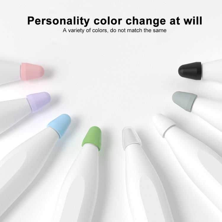 For Xiaomi Stylus Pen 2 8pcs / Set Silicone Wear-resistant Stylus Nib Cover(Transparent) - Pencil Accessories by buy2fix | Online Shopping UK | buy2fix
